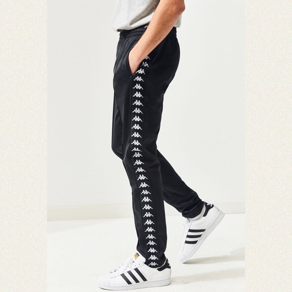 Kappa Black and White Banda Astoriazz Track Pants